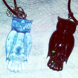 Two Owl Necklaces